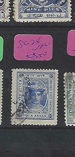  INDIA NATIVE STATE INDORE  (P0509B)   4 A  SG  14   VFU