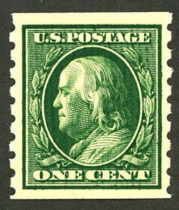 U.S. #392 MINT SINGLE WITH COPY OF PF CERT OG