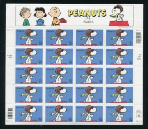 3507 Peanuts Snoopy Sheet of 20 34¢ Stamps MNH