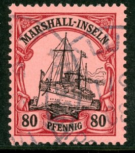 Marshall Islands 1901 Germany 80 pfg Sc #21 VFU O95