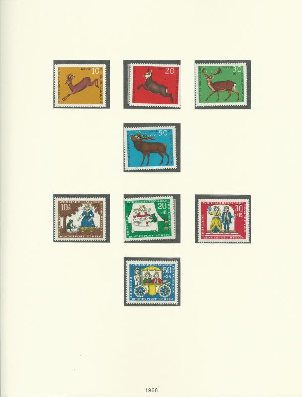 1961-1985 Berlin Unused Never Hinged Stamp Collection In Safe Album