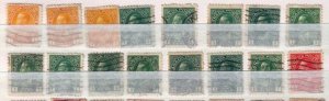 Canada Lot Of 80 KGV Used SC 104-119,195-199 DUPLICATES On a Stock Page.