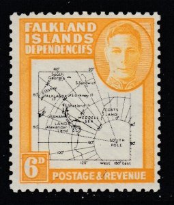 Falkland Islands Dep., SG G14 (Thin Map), MLH