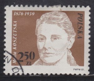 Poland 2485 Maria Koszutska 1981