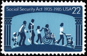 2153 Social Security Act F-VF MNH single