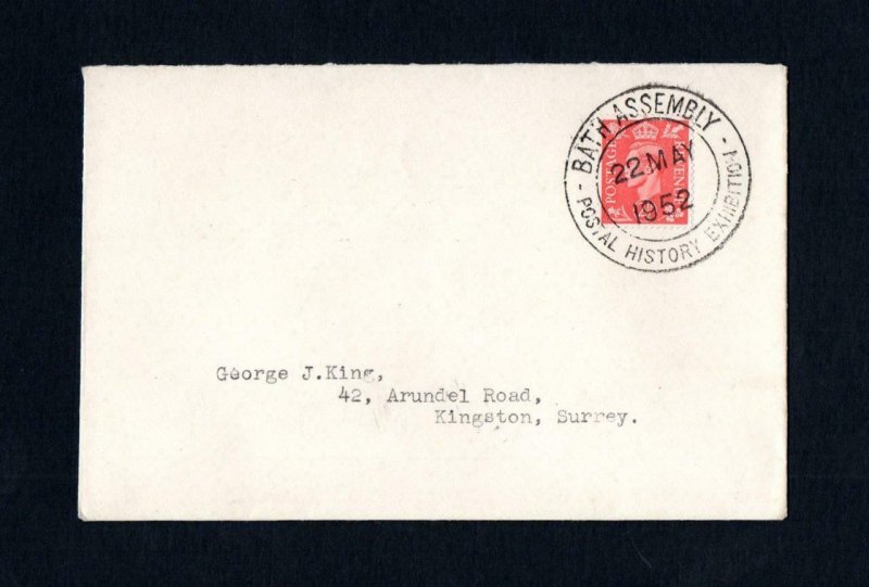 1952 STAMP EXHIBITION POSTMARK ON 1952 COVER