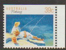 Australia SG 1179ba FU -  booklet stamp perf 13 1/2 top r...
