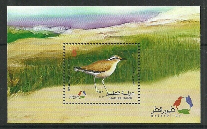 SHH  Qatar lot 31 = 2009 Birds MS  best deal 