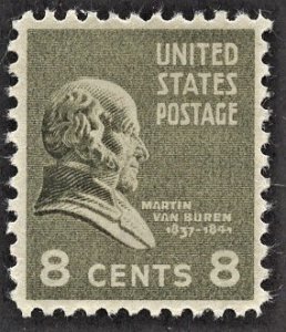 US 813 MNH VF 8 Cent Martin Van Buren