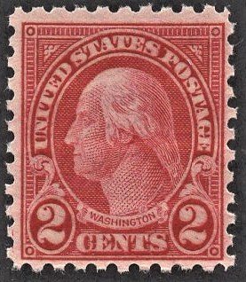 US 583 MNH VF/XF 2 Cent Washington Perforated 10