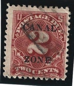 Canal Zone Scott #J19 Used 2c Postage Due O/P 2021 CV $2.75