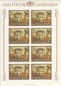 Liechtenstein 1978 MNH Sc #662 1.10fr Golden Carriage of Prince Joseph Wenzel...