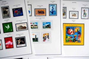 COLOR PRINTED AUSTRIA 2011-2020 STAMP ALBUM PAGES (101 illustrated pages)