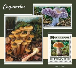 2015 MOZAMBIQUE MNH. MUSHROOMS    |  Michel Code: 7993 / Bl.1038