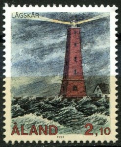 Finland Åland Islands Sc#66 MNH, 2.10m multi, Lighthouses (1992)