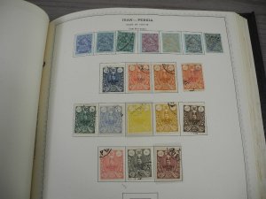 PERSIA, Fantastic Stamp Collection mounted/partially glued in a Minkus