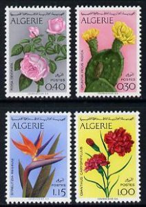 ALGERIA - 1973 - Algerian Flowers - Perf 4v Set - Mint Never Hinged
