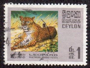 Ceylon 442 - Used - Leopard (cv $1.90) (1)