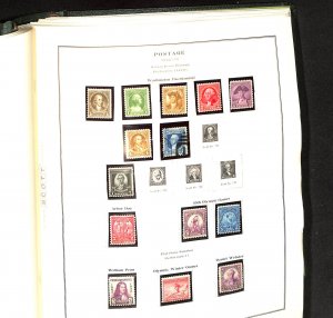 United States Scott National Stamp Album, 1846-1987, Much Mint NH 