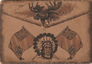 Post Card Folder   Fort Hamilton  Great Indian item