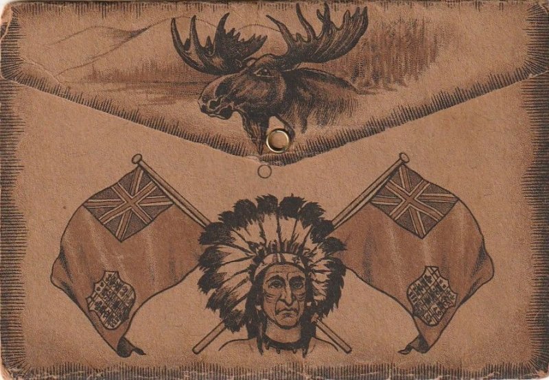 Post Card Folder   Fort Hamilton  Great Indian item