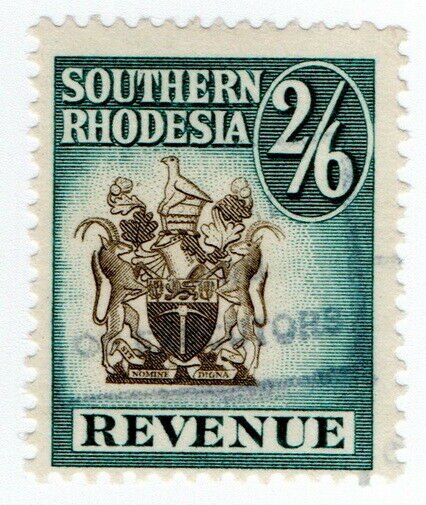 (I.B) Southern Rhodesia Revenue : Duty Stamp 2/6d