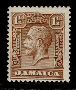 JAMAICA GV SG109, 1½d chocolate, M MINT.