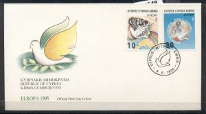 Cyprus 1995 Europa Peace & Freedom FDC