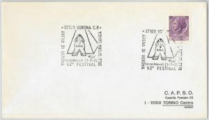 65439 - ITALY   Postal History -  SPECIAL POSTMARK: Verona EGYPT PIRAMIDS Music