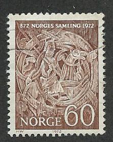 Norway  Scott 587  Used  