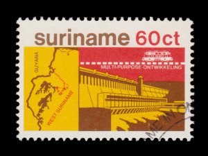 SURINAME 1978 STAMP. SCOTT # 509b. USED.