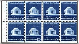 SC#1510c 10¢ Jefferson Memorial Booklet Pane (1973) MNH