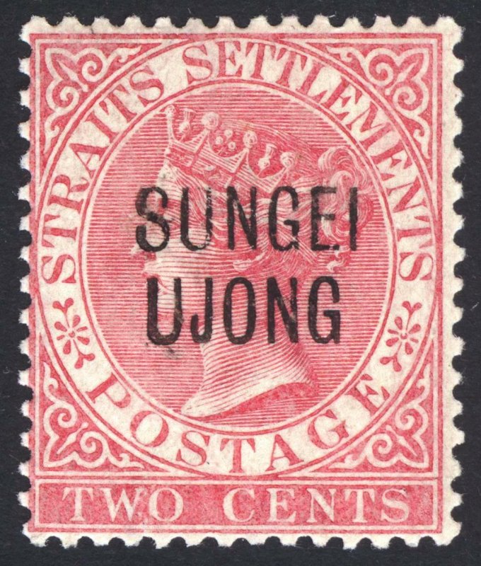 Malaya Sungei Ujong 1886 2c Rose Wmk CA SG 42 Scott 24 VLMM/MVLH Cat £24($32)