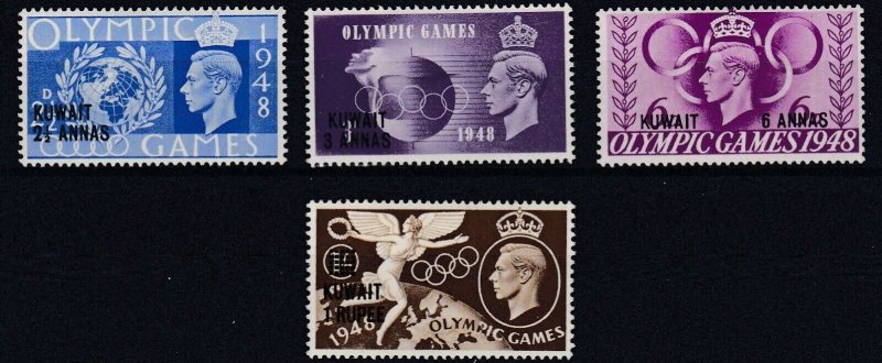 KUWAIT  1948  OLYMPIC GAMES  SET OF 4  MH 