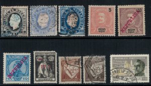 Mozambique 10 stamp collection, mint & used