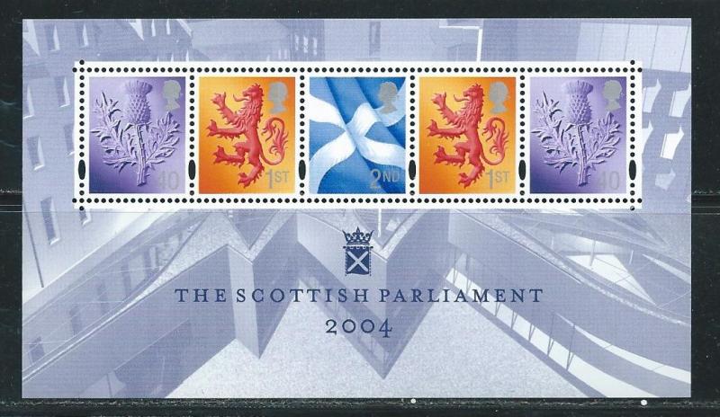 Scotland 24a 2004 Parliament s.s. MNH