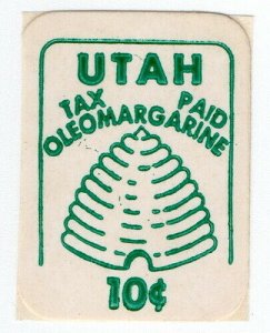 (I.B) US Revenue : Oleomargarine Tax 10c (Utah)