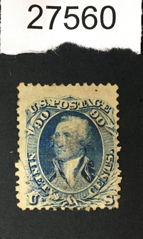 MOMEN: US STAMPS # 101 GRILLED USED $2,700 LOT #27560