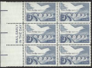 # 1721 MINT NEVER HINGED PEACE BRIDGE