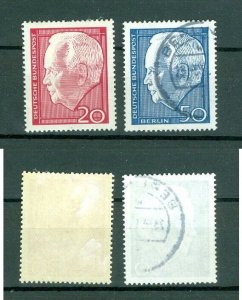 Germany. Berlin. 1964-1967. Cancel + MH. Henrich  Lubke President Sc# 9N211-264.