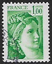 France # 1571 - Sabine - used . . . [BR28]
