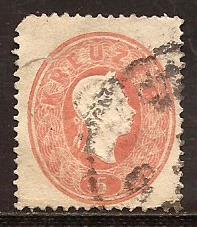 Austria  #  14  used , defect .