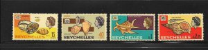 SHELLS - SEYCHELLES #237-240  MNH