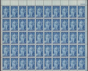 USA, 1082, LABOR DAY, MINT NH, VINTAGE 1950'S, FULL SHEET OF 50