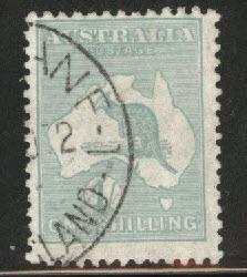 Australia Scott 98 Used Kangaroo & Map 1929-30