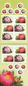 Canada # 2262b, Flowers -Peonies - complete Booklet, Mint NH