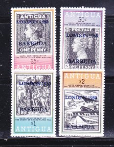 Barbuda 423-426 Set MNH Overprints