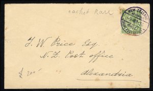 New Zealand, 1916 (9 Mar) New Zealand Advanced Base Army Post Office, violet ...