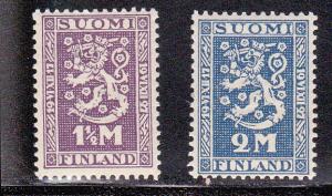 Finland # 141-142, Mint Never Hinged Set