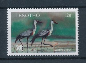 [102635] Lesotho 1991 Birds vogel oiseaux wattled cranes From set MNH
